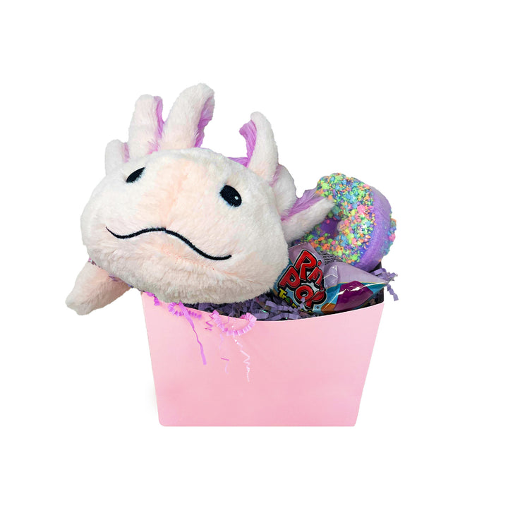 Kids Axolotl Warmie Basket