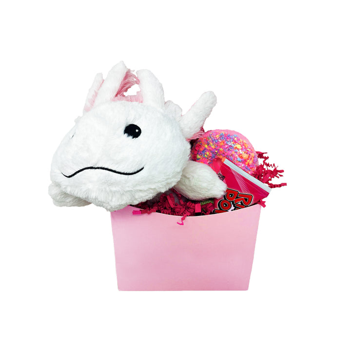 Kids Axolotl Warmie Basket